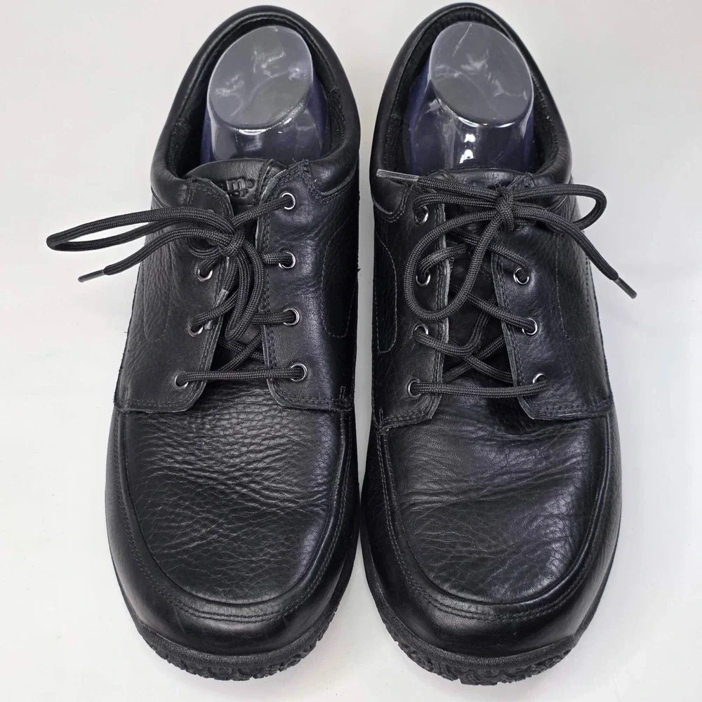 Dunham Waterproof Walking Shoes Men's Size 14 2E Black Leather Slip Resistant